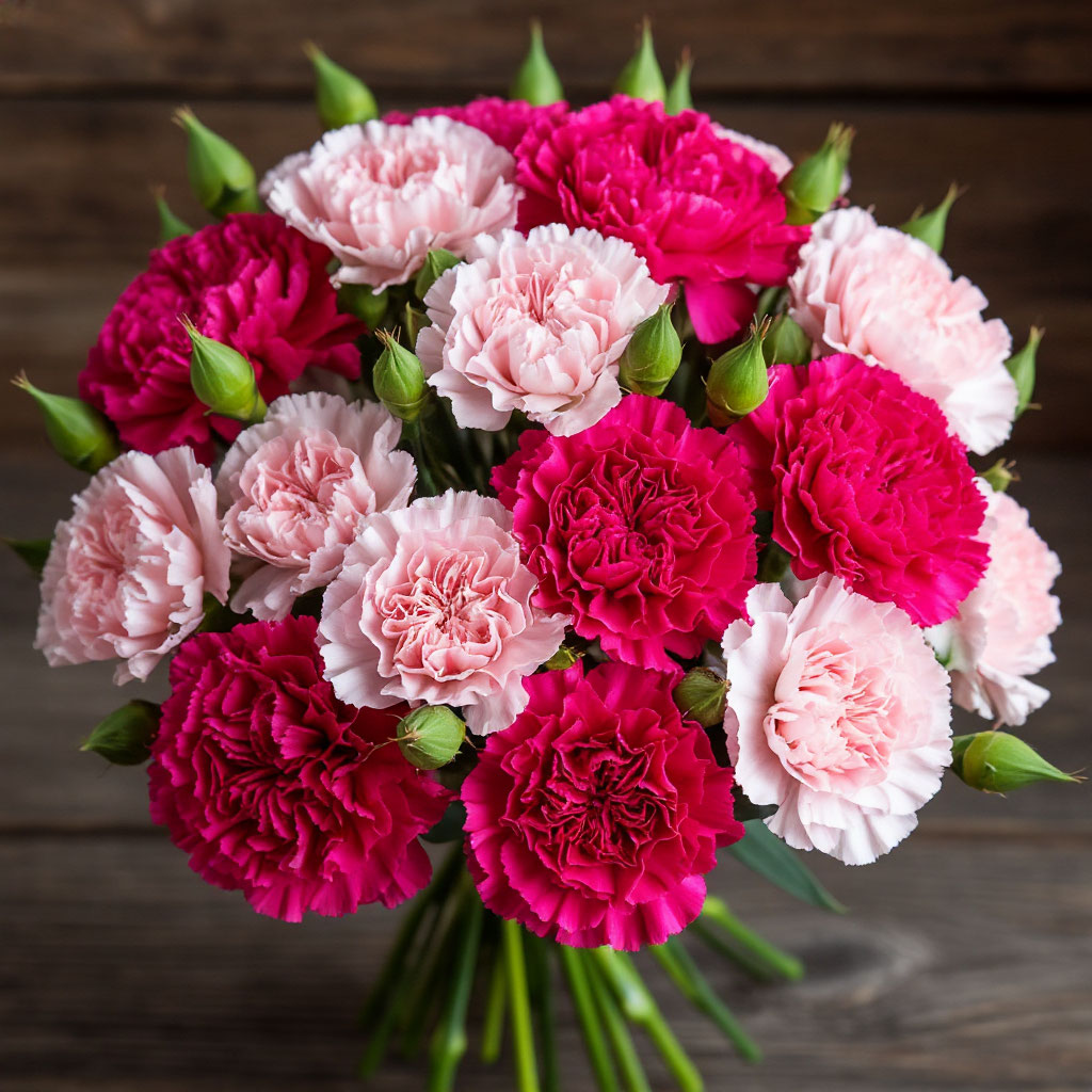 Гвоздики в букетах. Тренды
