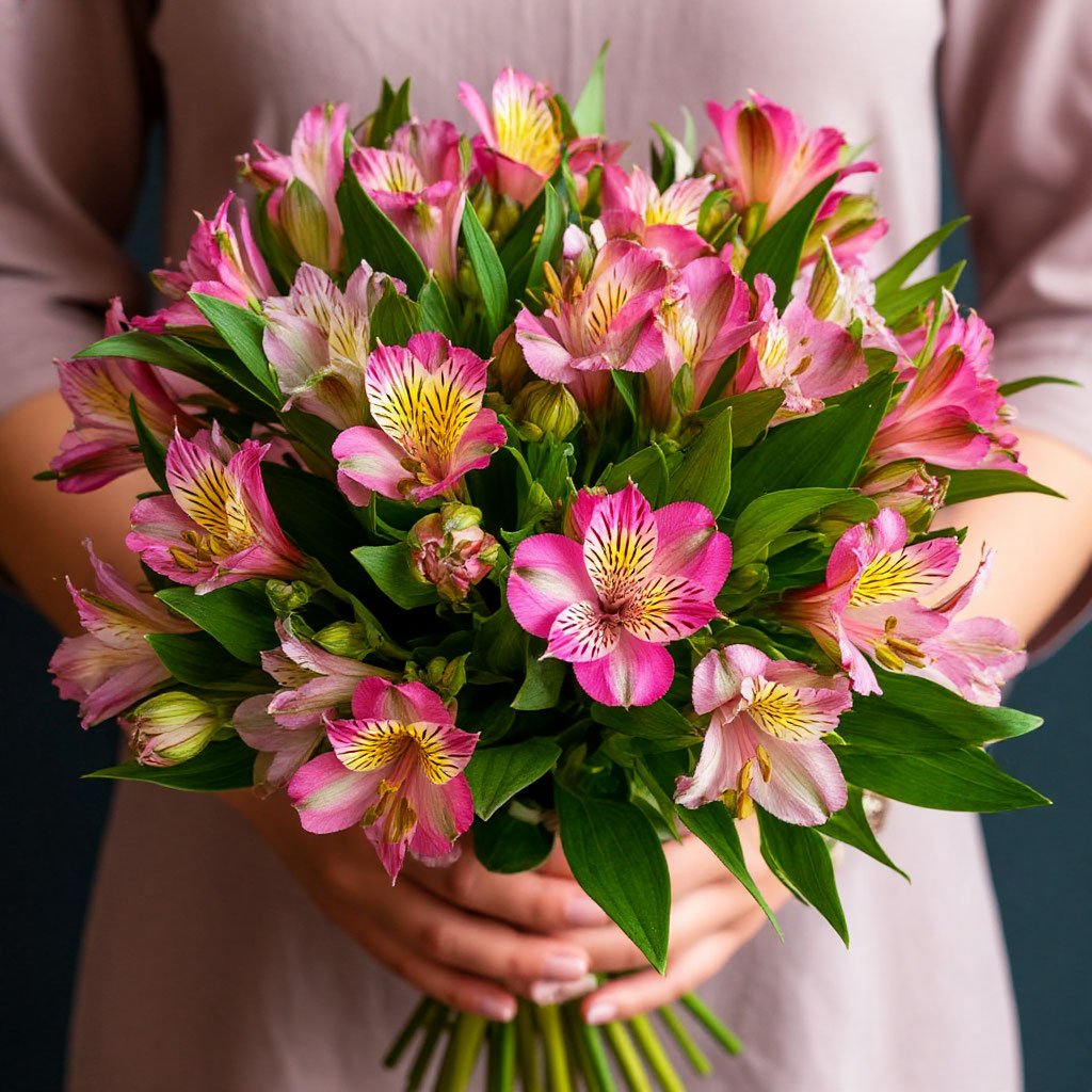 Альстромерии в букетах. Тренды